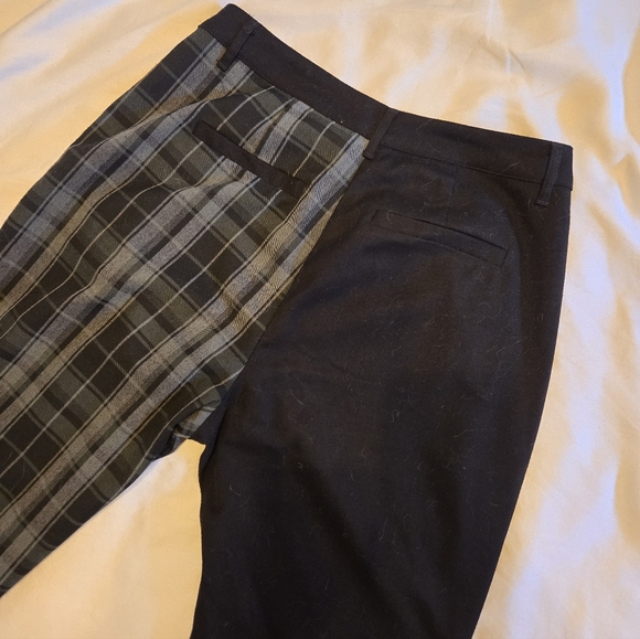 Disturbia Plaid Two Tone Trousers - Picture 4 of 4